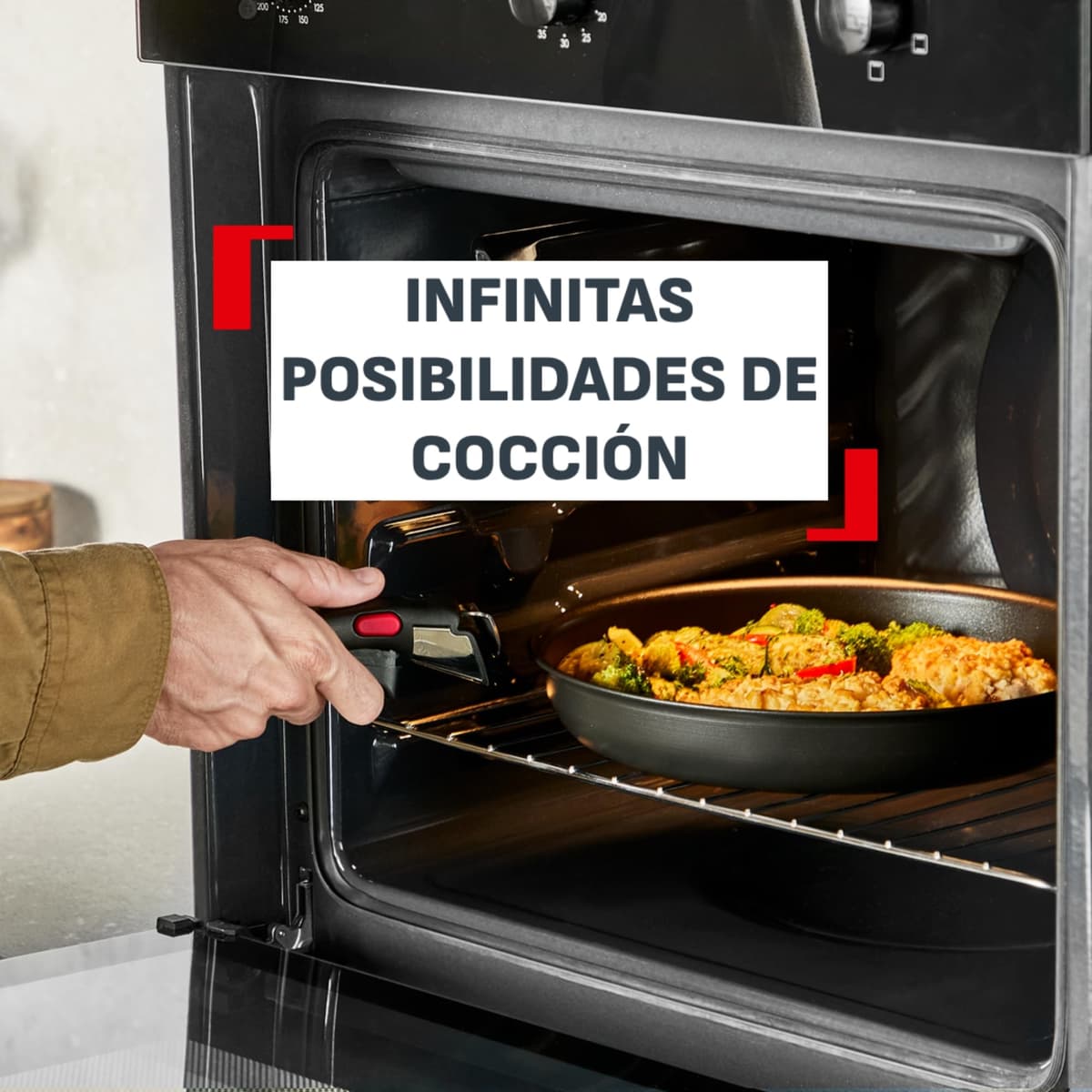 Tefal Ingenio Explore - Juego de 2 Sartenes 22/28 cm + Wok 26 cm + 3 cazos 16/20/24 cm + 5 Accesorios + 2 Mangos, Antiadherente, Apto inducción, Apilable, Aluminio, Thermo-Signal, Apto horno — view 4