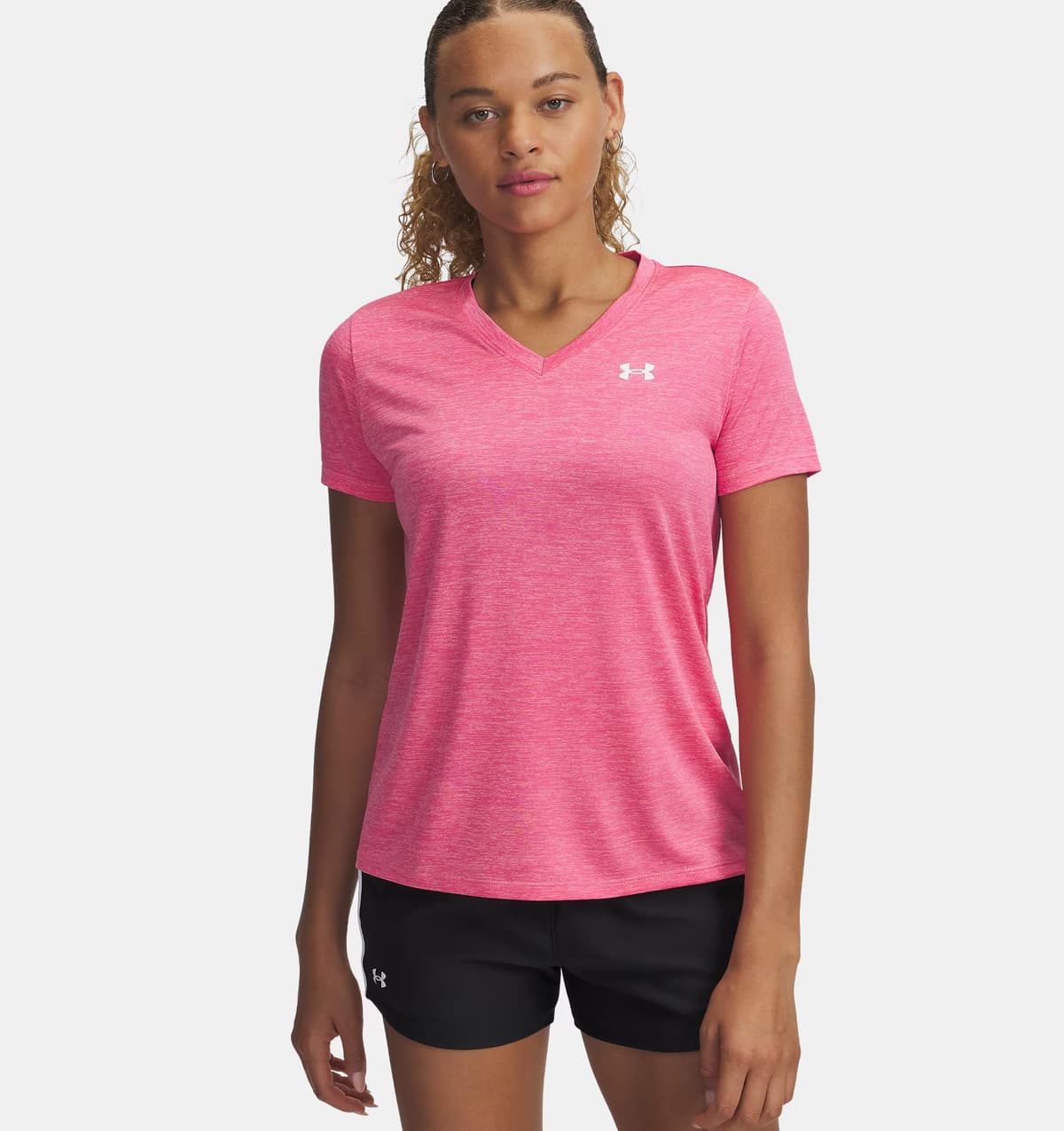 Under Armour Women's UA Tech™ Twist V-Neck Short Sleeve Tech SSV- Twist Mujer (Pack de 1) — view 2