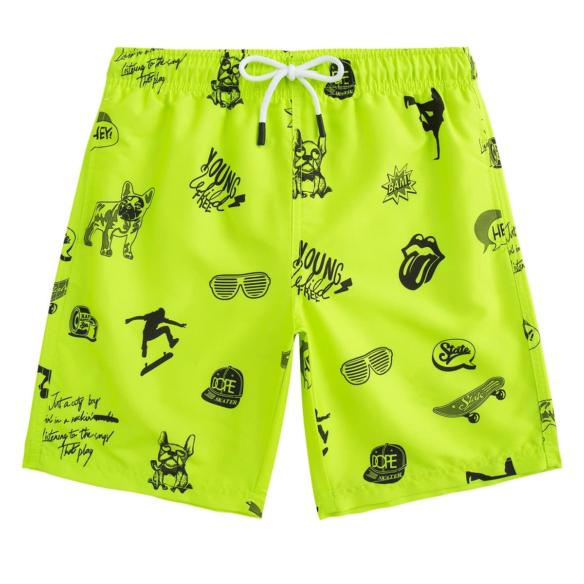 MaaMgic Bañador Niño Ropa de Baño para Niño Secado rápido Interior de Malla Short de Natación Estampado — view 3