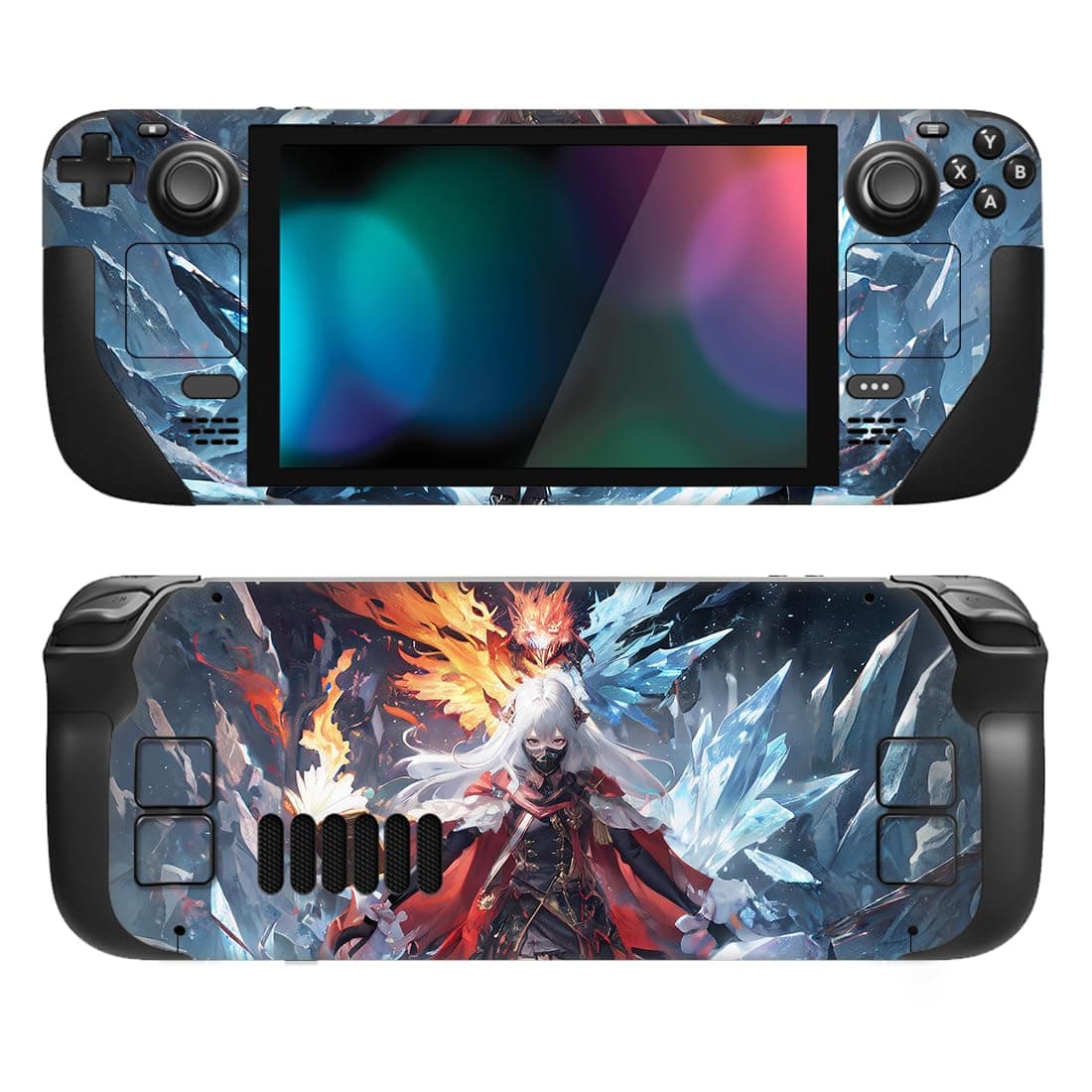 playvital Full Set Protective Skin Decal for Steam Deck LCD, Custom Stickers Vinyl Cover for Steam Deck OLED - Classics SNES Style — view 17