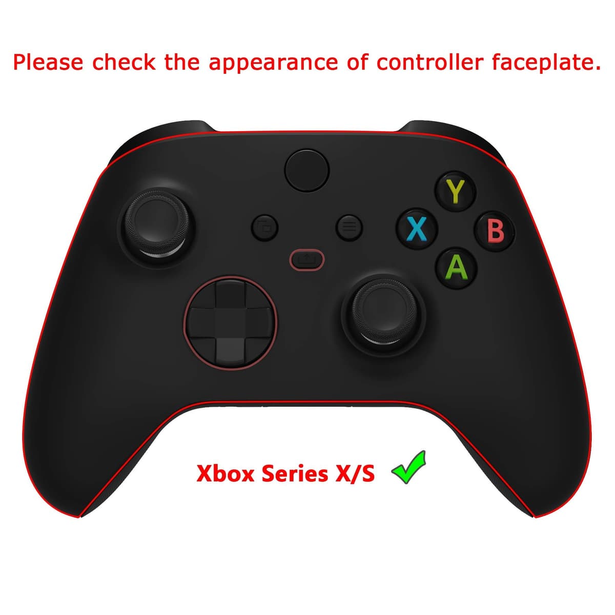 eXtremeRate Carcasa Transparente para Xbox Series X S Mando Carcasa Completa Protector Placa Trasera Funda Frontal Empuñadura Agarre con Botones para Xbox Series S X Control-No Incluye Mando(Negro) — view 2