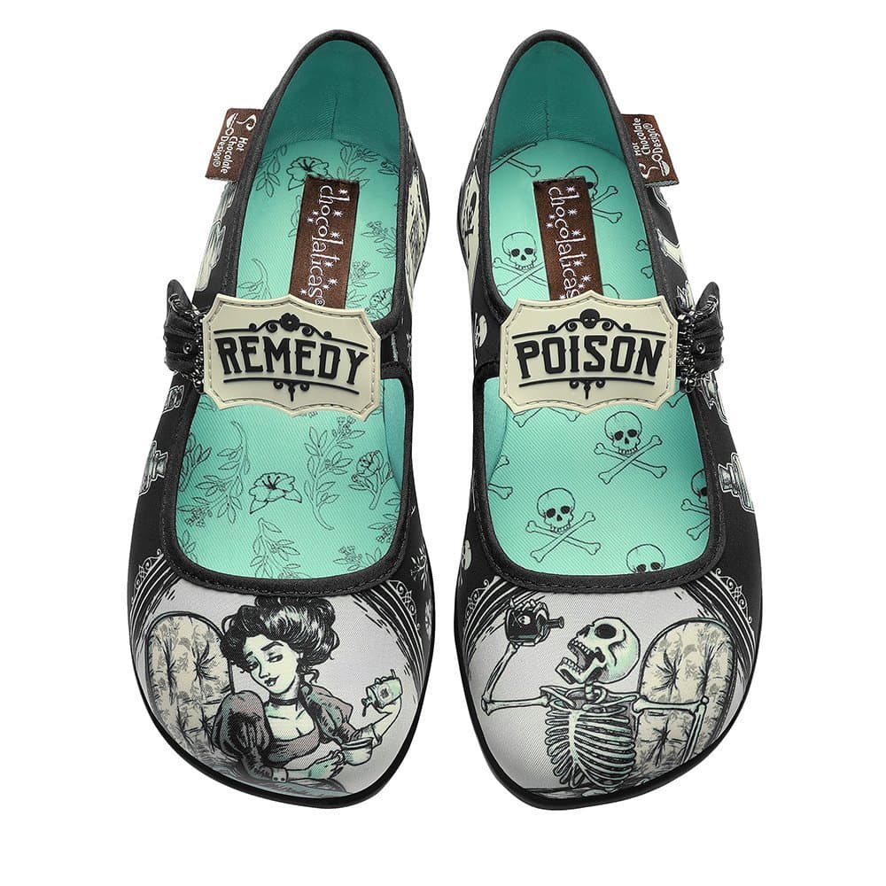 Hot Chocolate Design Chocolaticas Funky Canvas Women's Mary Jane Flat Shoes — view 116