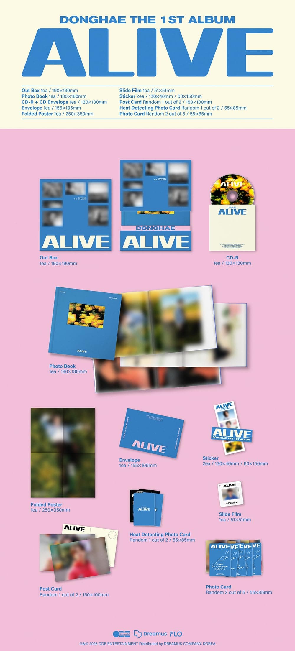 SUPER JUNIOR DONGHAE ALIVE [Photobook + Keycap Ver Set] The 1st Album — view 3