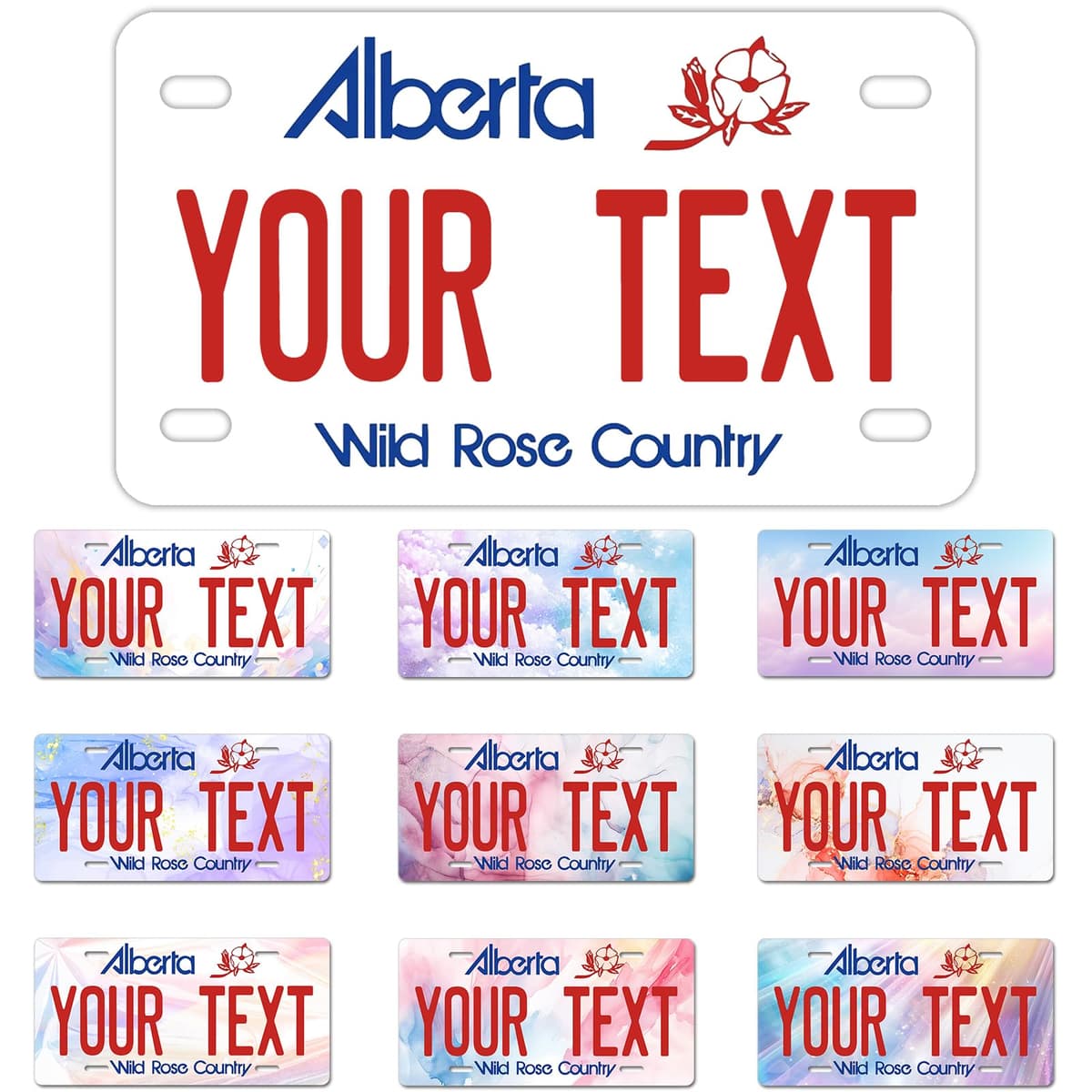 Alberta License Plate, 6"×12" Custom License Plate — view 13