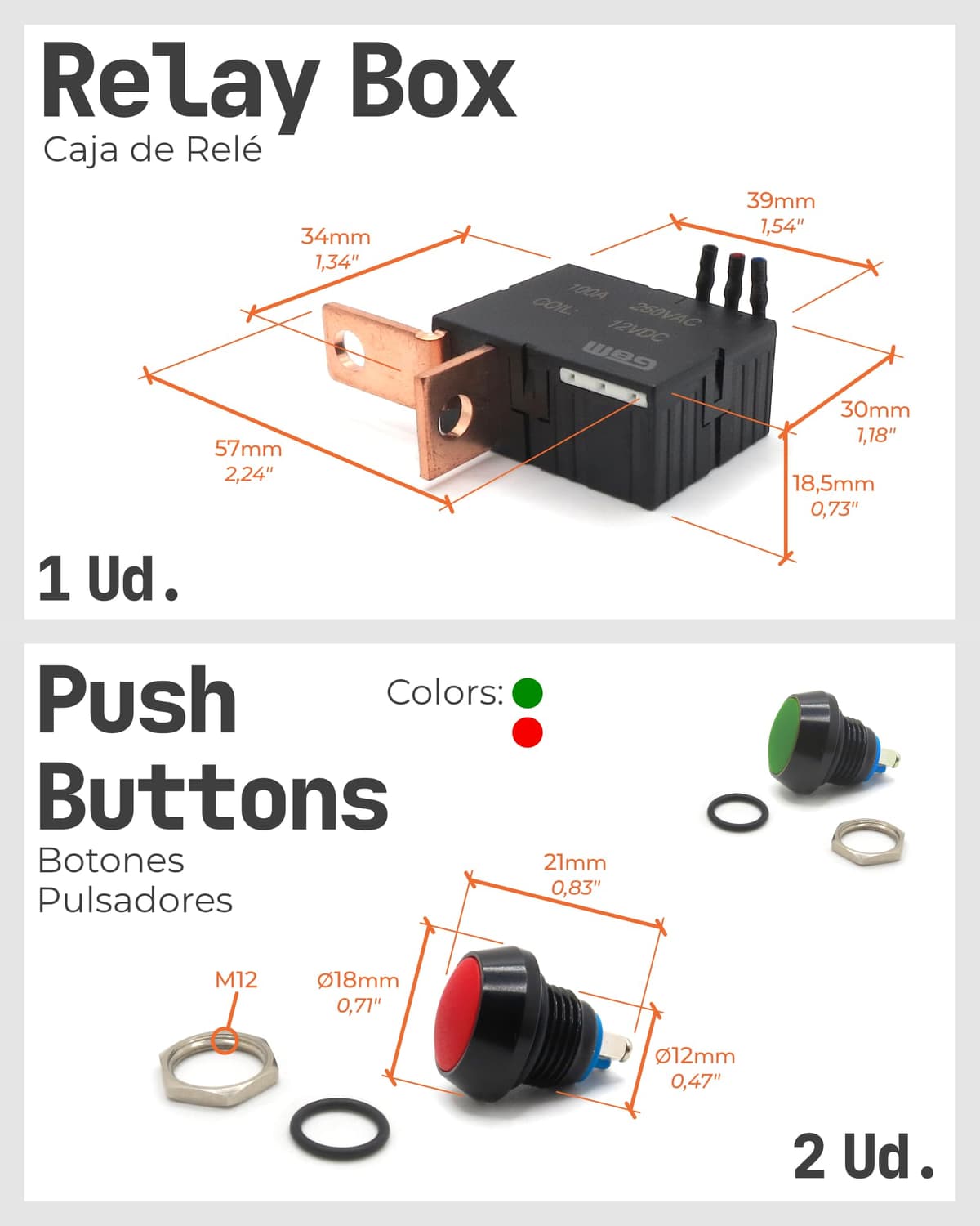 W89 Desconectador de Batería para Moto 12V | Interruptor Corte Corriente sin Consumo (0W) | Kit Completo | 100A Plug & Play (Ubicación Libre) — view 5