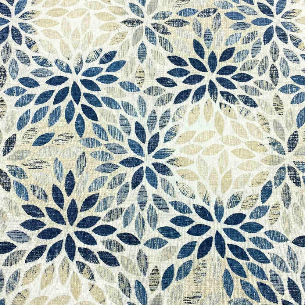 Kt KILOtela - Tela Loneta Estampada, Decoración, Tapizar, Cojines, Cortinas, Bolsos, Manteles, Costura Creativa, 100 cm Largo x 280 cm Ancho, Flores Sevilla, Rosa, Azul ─ 1 Metro — view 14
