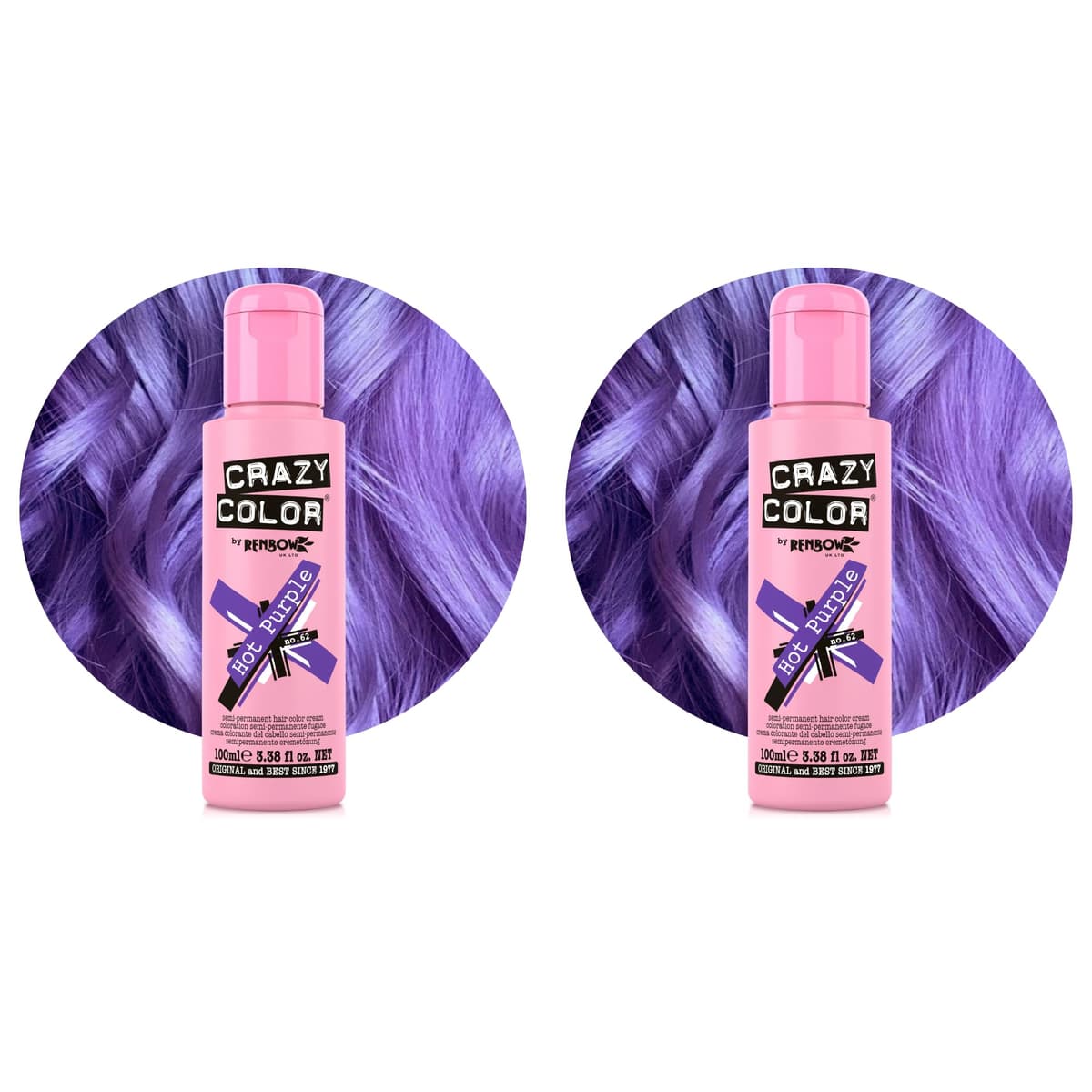 Crazy Color Vibrant Candy Floss Semi-Permanent Hair Dye. Highly Pigmented Pastel Pink Conditioning & Oil Nourishing Vegan Formula | No Bleach or Ammonia | 100ml — view 28