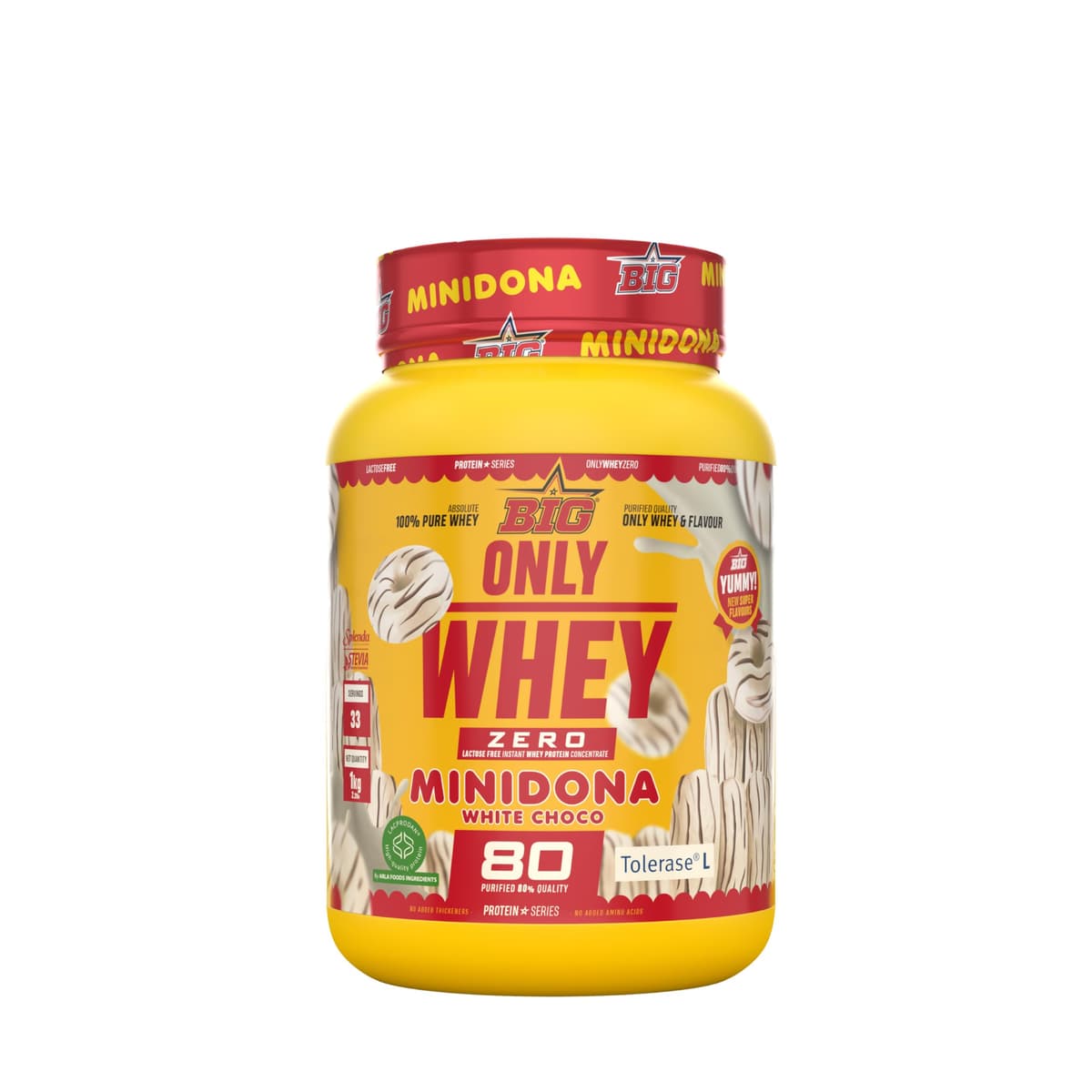 BIG - Proteinas Whey - Proteina en Polvo para Desarrollo de Masa Muscular y Recuperación - Materia Prima Premium - Whey Protein Sin Lactosa, Sin Azúcar, Sin Grumos (1Kg, Cacaolat) — view 47