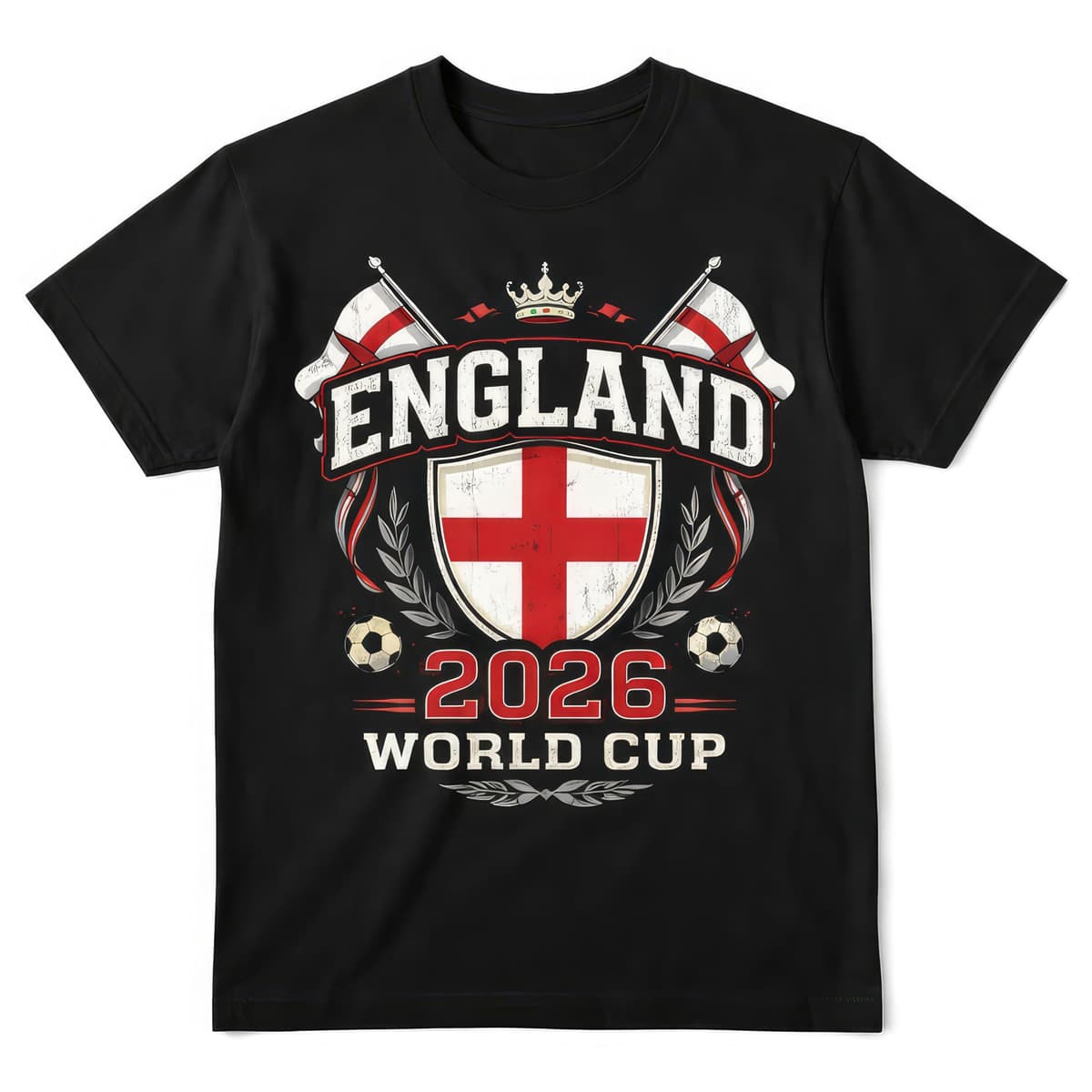 England World Cup 2026 Flag Patriotic Soccer Fan Football Supporter Kids Womens Mens T Shirt
