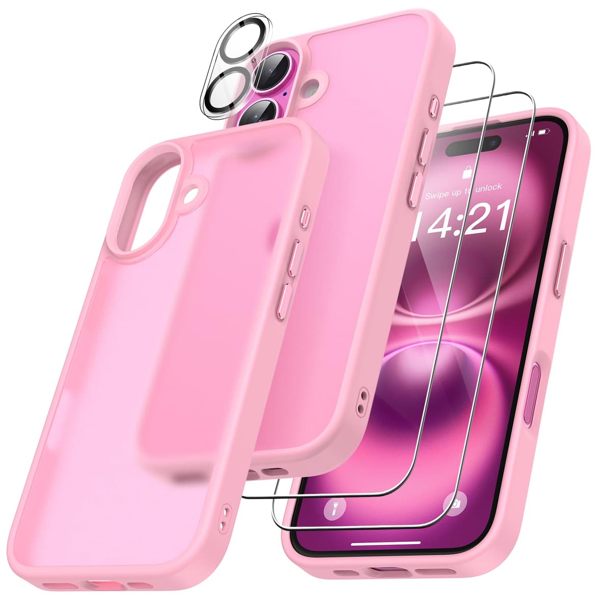 FLLAO 4 en 1 Funda para iPhone 15 con 2 Protector Pantalla y 1 Protector Lente Cámara, [Almohadilla de Aire integrada] Antigolpes Antiarañazos Carcasa 6,1 Pulgadas, Transparente — view 24
