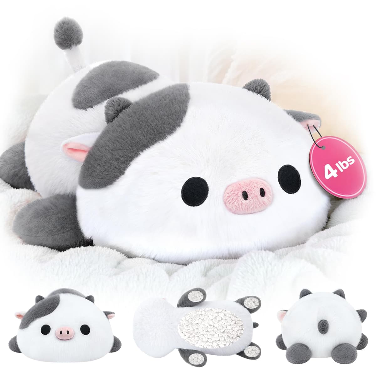 Mewaii Weighted Sloth Teddy Plush, 1.5KG Weighted Stuffed Animals 38CM Pillow for Kids, Soft Weighted Anxiety Plush Toy Sloth Gifts for Women Girls Adoults — view 12