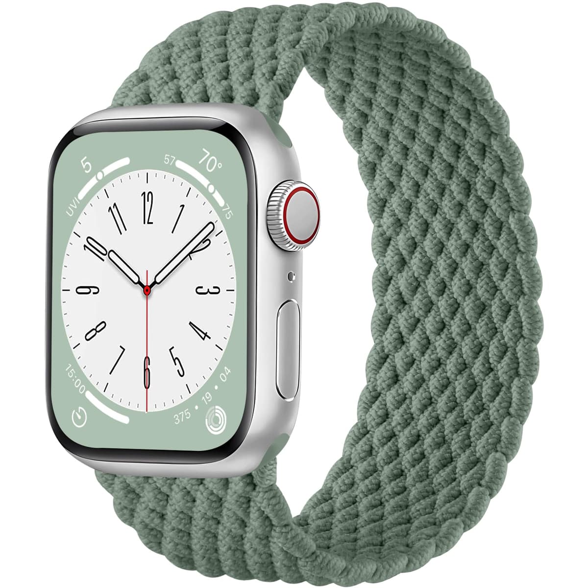 Maledan Braided Solo Loop Strap Compatible with Apple Watch Strap 38mm 40mm 41mm 42mm 44mm 45mm 46mm 49mm for Women Men, Adjustable Stretchy Sport Band for iWatch SE Series 10 9 8 7 6 5 4 3 2 1 — view 17