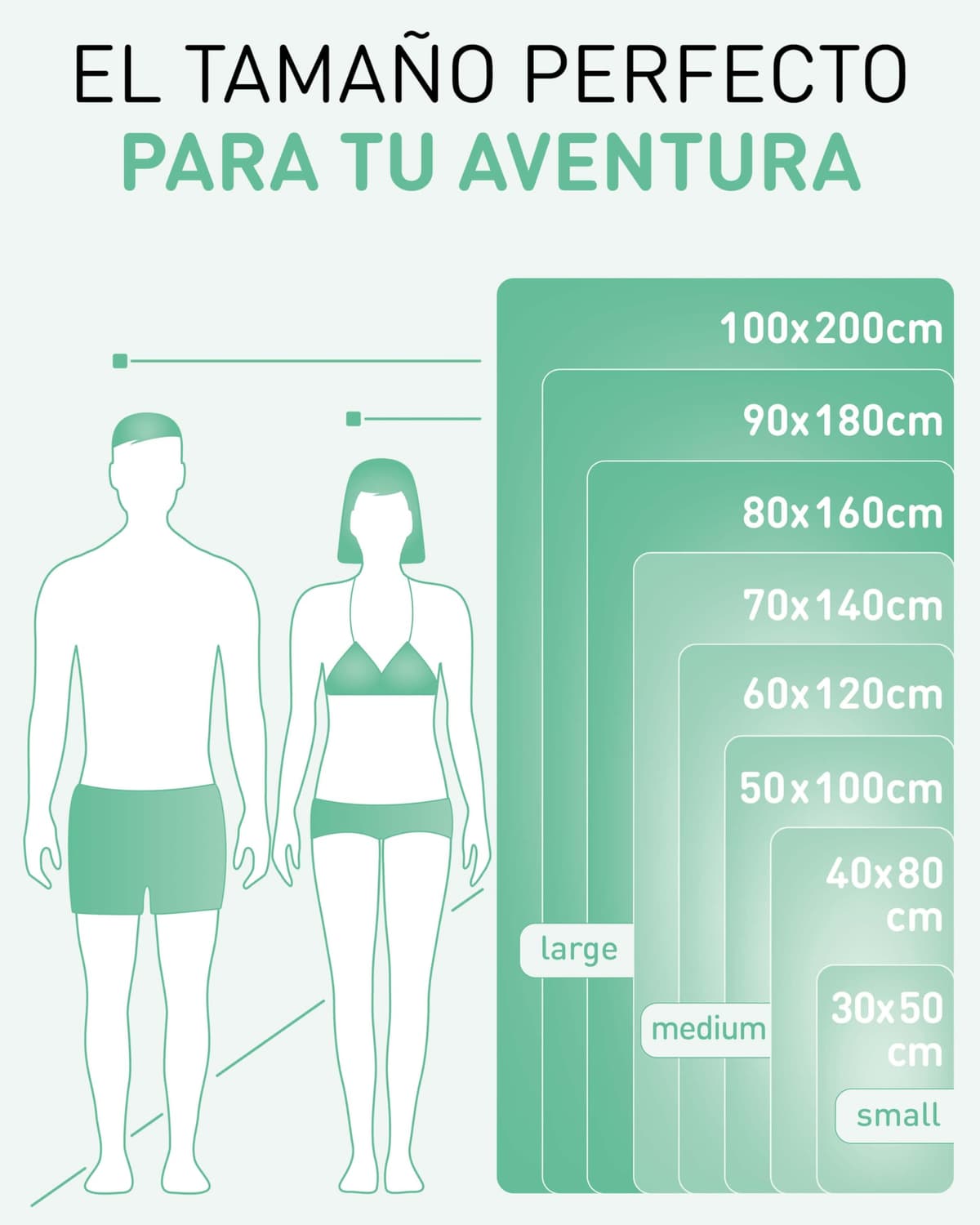 Fit-Flip Toalla Microfibra - para el Gimnasio y la Playa - compacta, Ultraligera, Grande y de Secado rápido - Toallas microfibras de Natacion, Gym, Viaje y Piscina — view 4