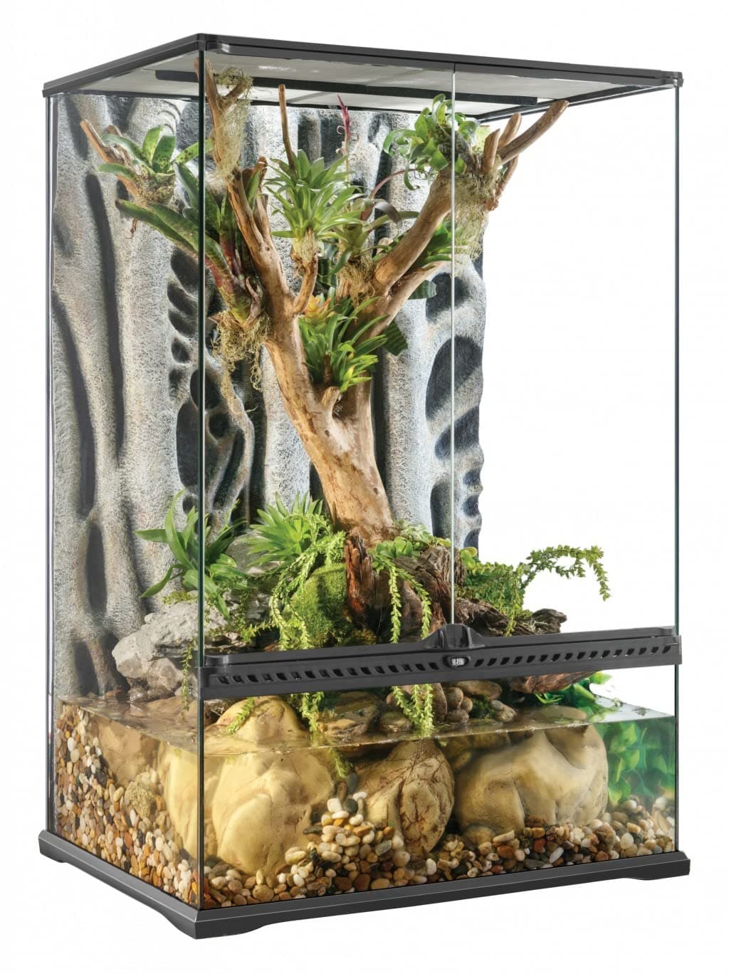 Exo Terra Terrario de cristal, con ventilación frontal única, 60 x 45 x 30 cm — view 9