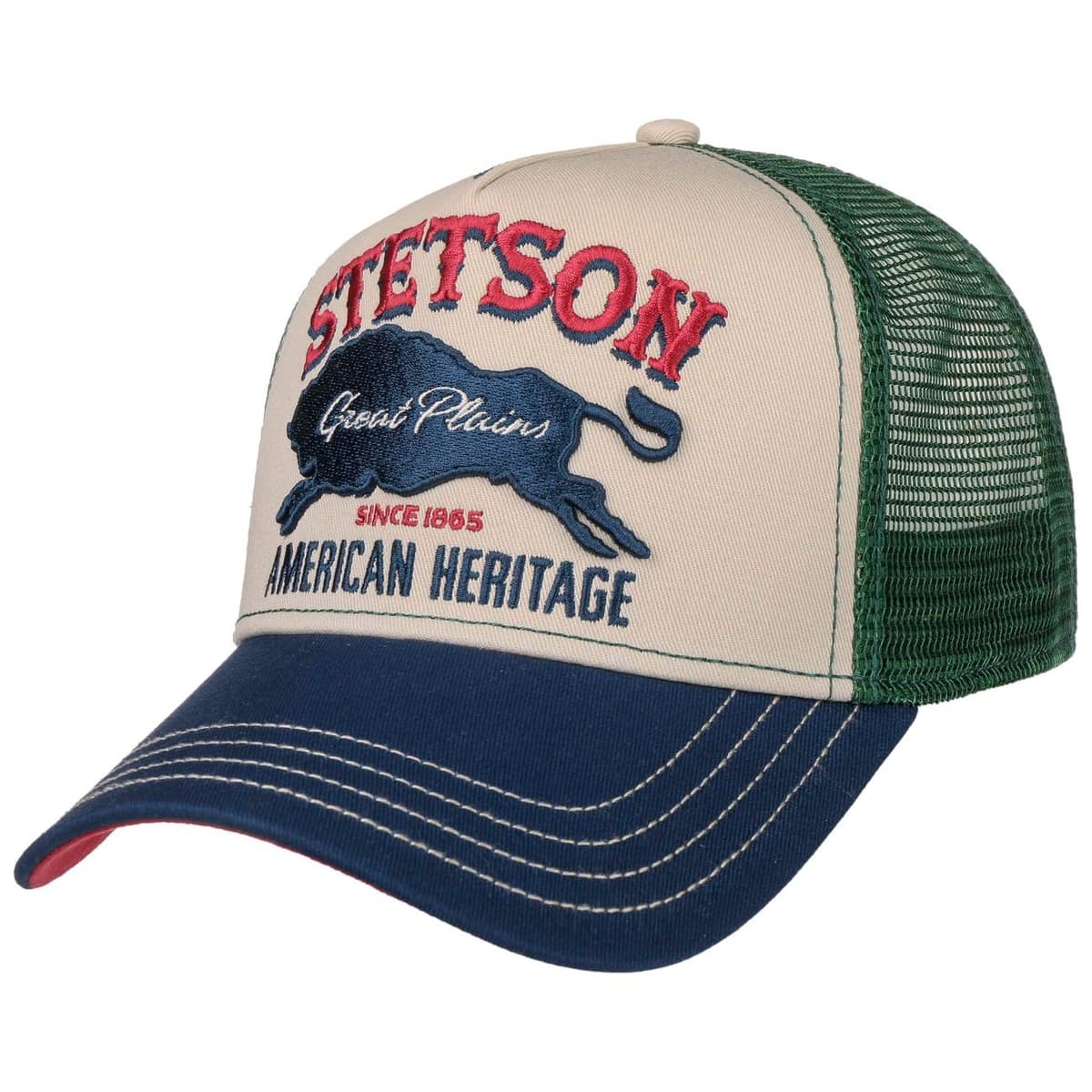 Stetson Gorra de Camionero Patrulla para Hombre/Mujer, Gorra de béisbol de algodón, tamaño Ajustable, Gorra con Inserto de Malla, Gorra de Camionero para Invierno/Verano, Gorra Curvada — view 10