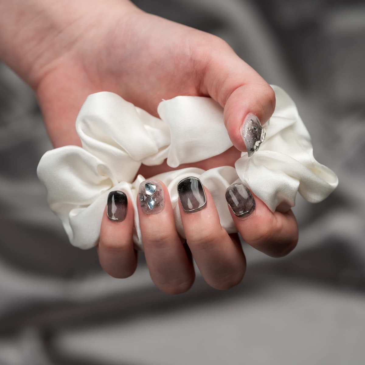 Sun&Beam Nails Handmade Press On Nail Long Coffin Ballerina Pink Flower Acrylic Fake Tip 3D Design Art Charms Cute with Storage Box 10 Pcs (S) — view 22