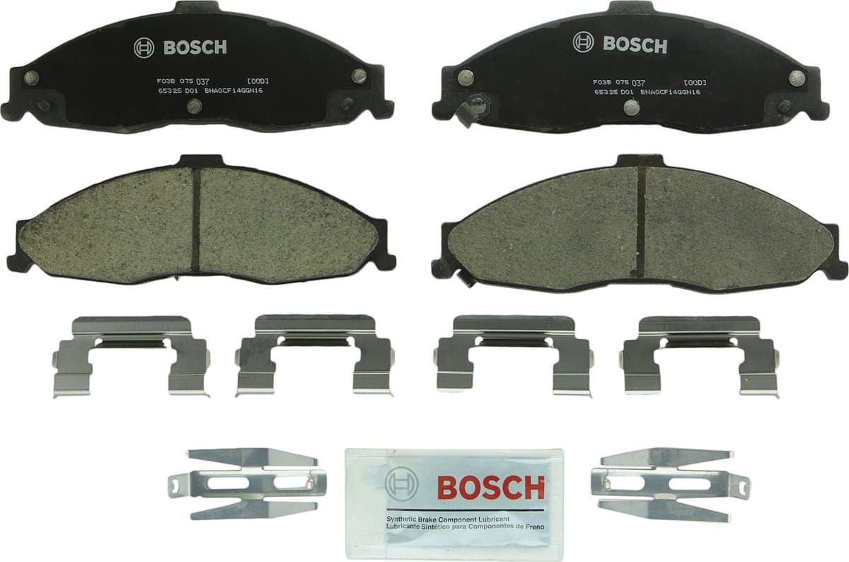 Bosch BC914 QuietCast Premium Ceramic Disc Brake Pad Set For: Acura ILX; Honda Accord, Civic, CR-V, Element, Fit, Front — view 112