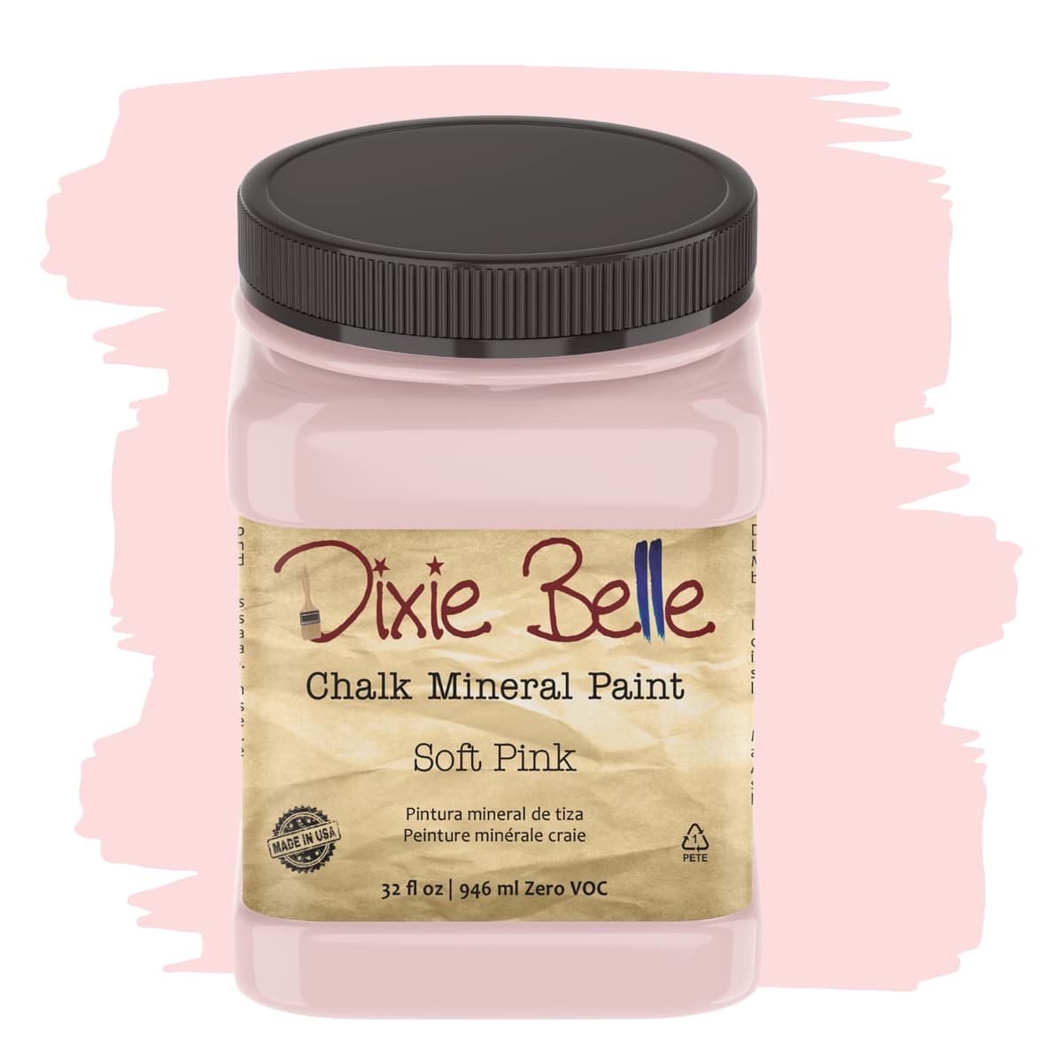 Dixie Belle Paint Company Chalk Finish Furniture Paint - Caviar (32oz) - Matte Black Chic Chalk Mineral DIY Furniture Paint — view 62