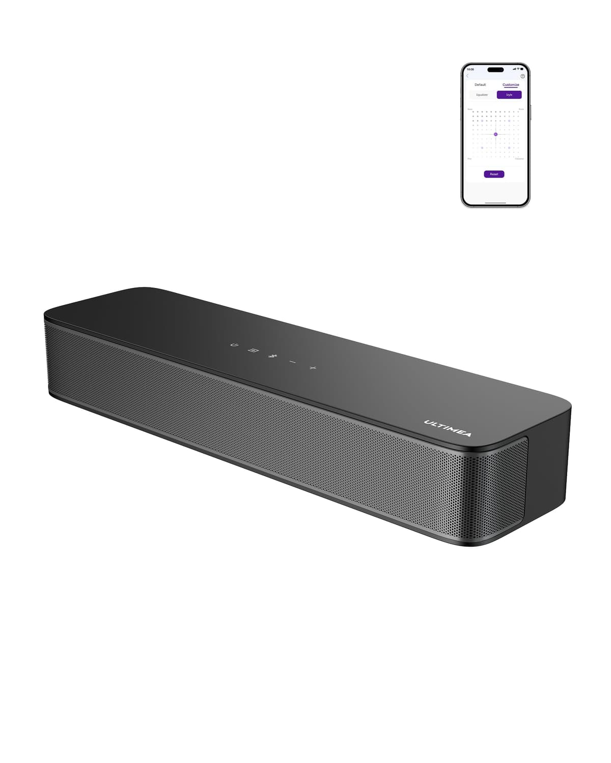 ULTIMEA 5.1ch Barra de Sonido TV con Dolby Atmos, Sistema de Sonido Envolvente para Home Cinema, Barra de Sonido con Subwoofer para TV, 340W, Bajos Ajustables, App, Bluetooth 5.4, Poseidon M60 Boom — view 16