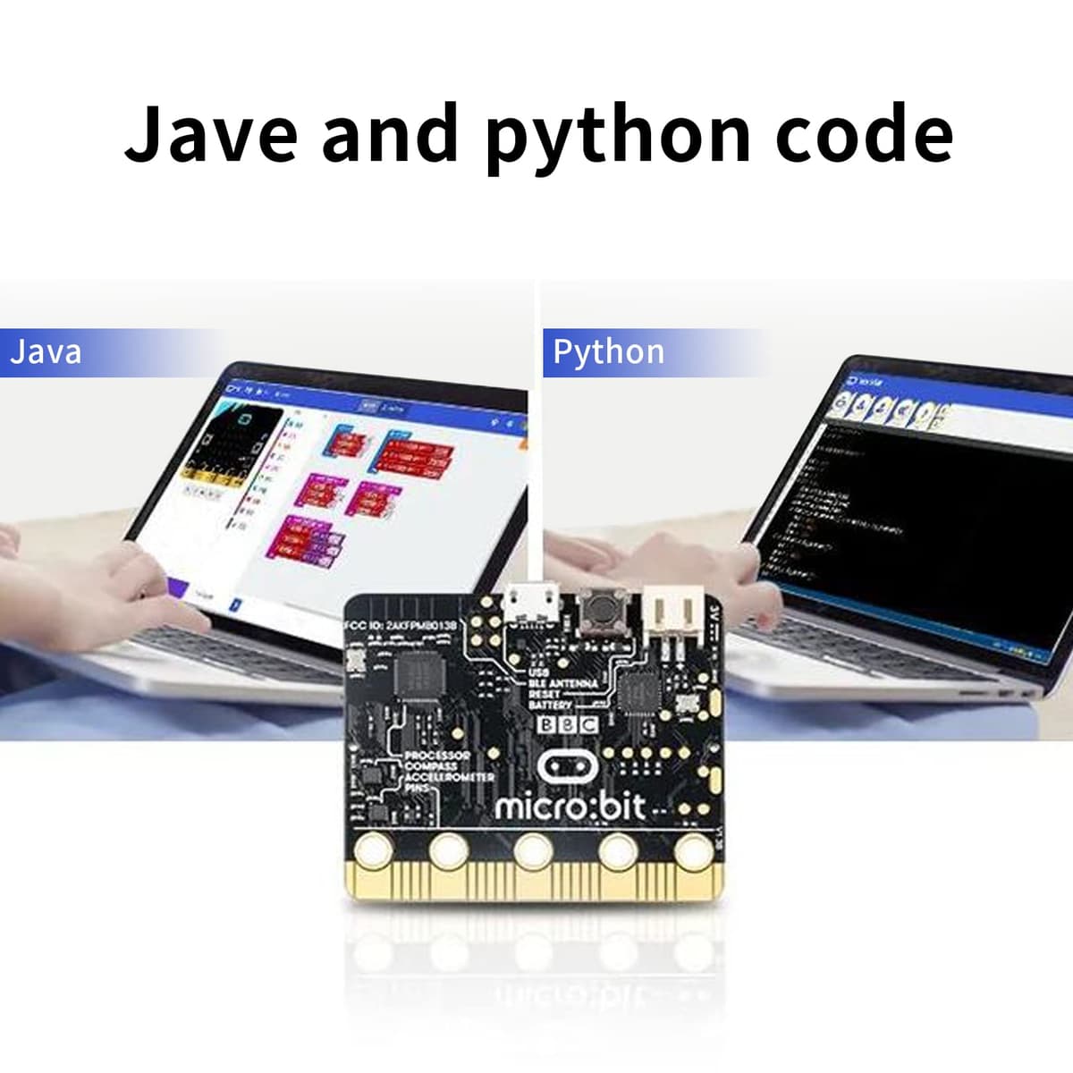 KEYESTUDIO Kit de Inicio básico para BBC Micro bit V2.2, programación gráfica, brújula Bluetooth integrada, detección de Movimiento, codificación de Pantalla LED para Adolescentes — view 4
