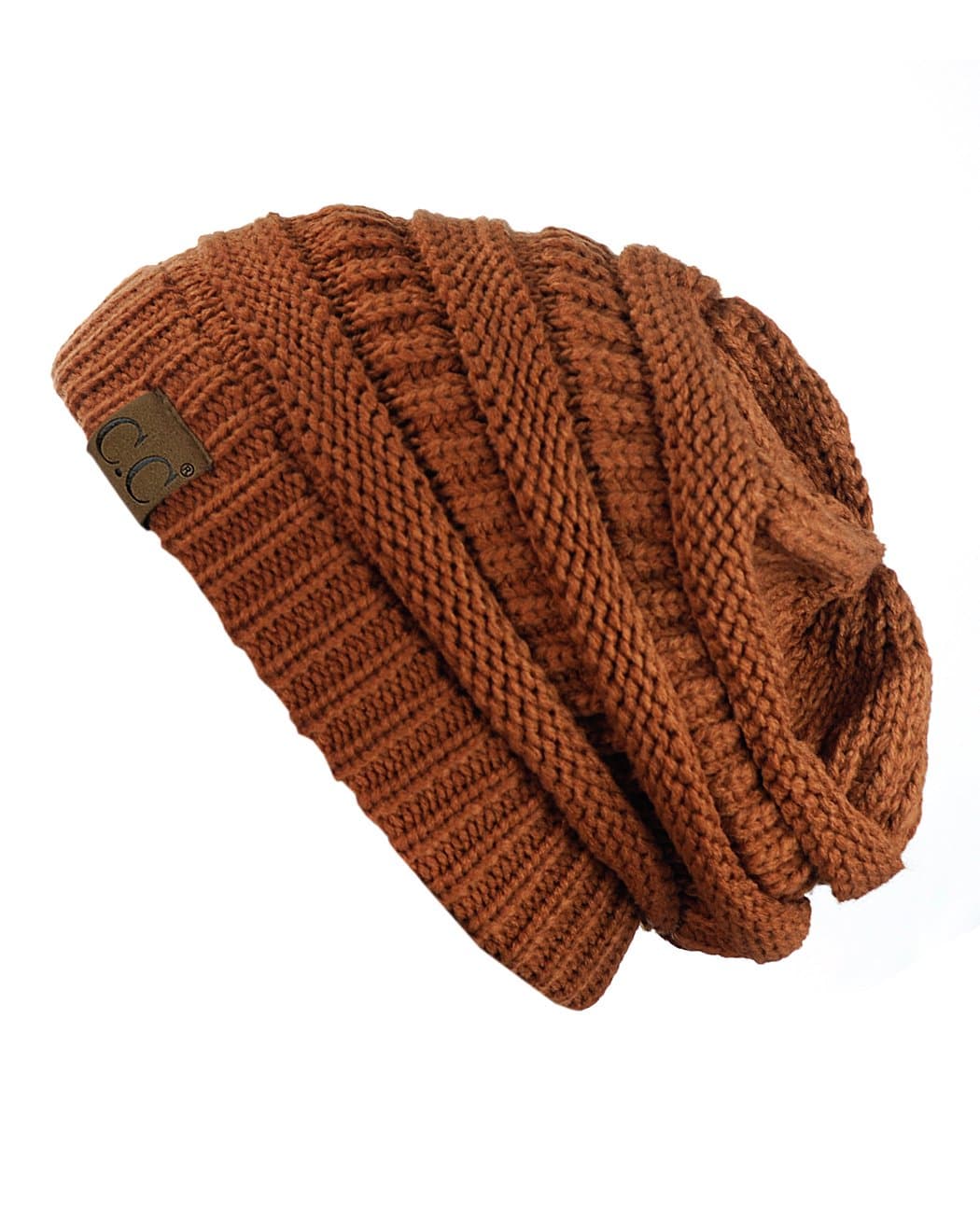 Warm Chunky Soft Stretch Cable Knit Beanie Skully — view 23
