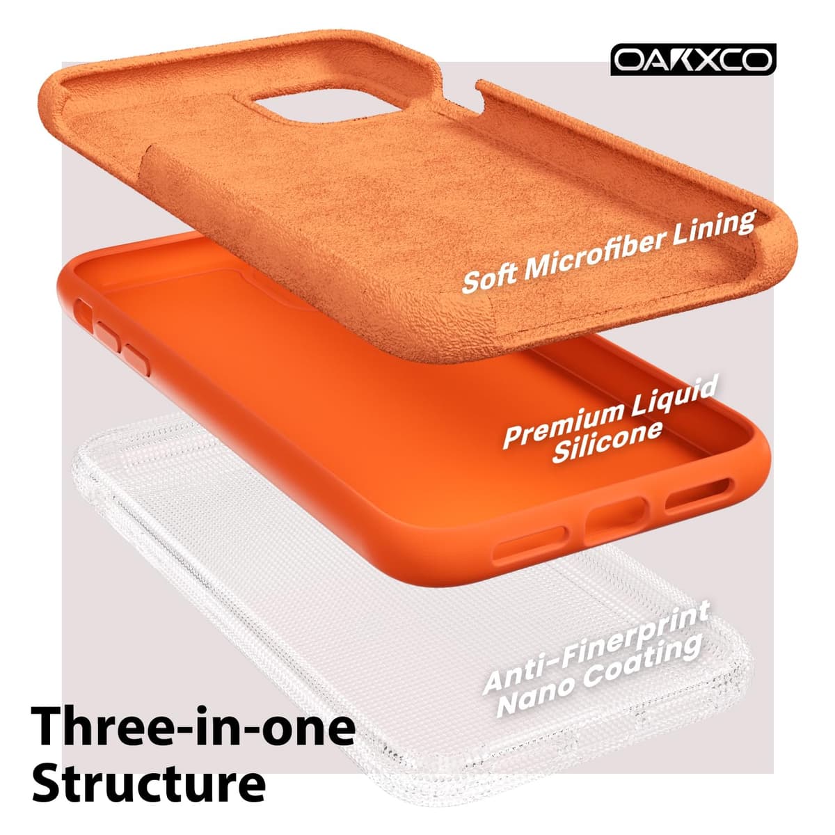 oakxco for iPhone 17 Pro Max Phone Case Liquid Silicone, Cute Thin Slim Grip Soft Rubber Gel for Women Men, Smooth Matte TPU Plain Solid Color Girly Simple Case with Camera Cover, Light Pink — view 1793
