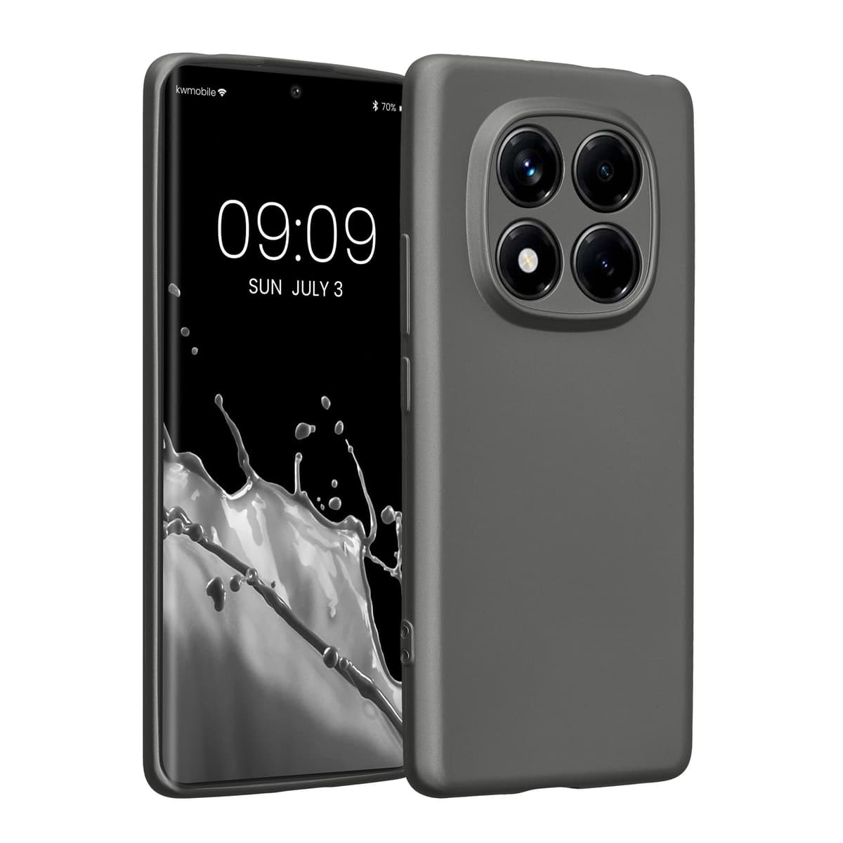 kwmobile Carcasa Compatible con Xiaomi Redmi Note 14 Pro 5G / Poco X7 Funda - Funda Ultrafina de TPU con Bordes elevados - Lavanda Metalizado — view 178