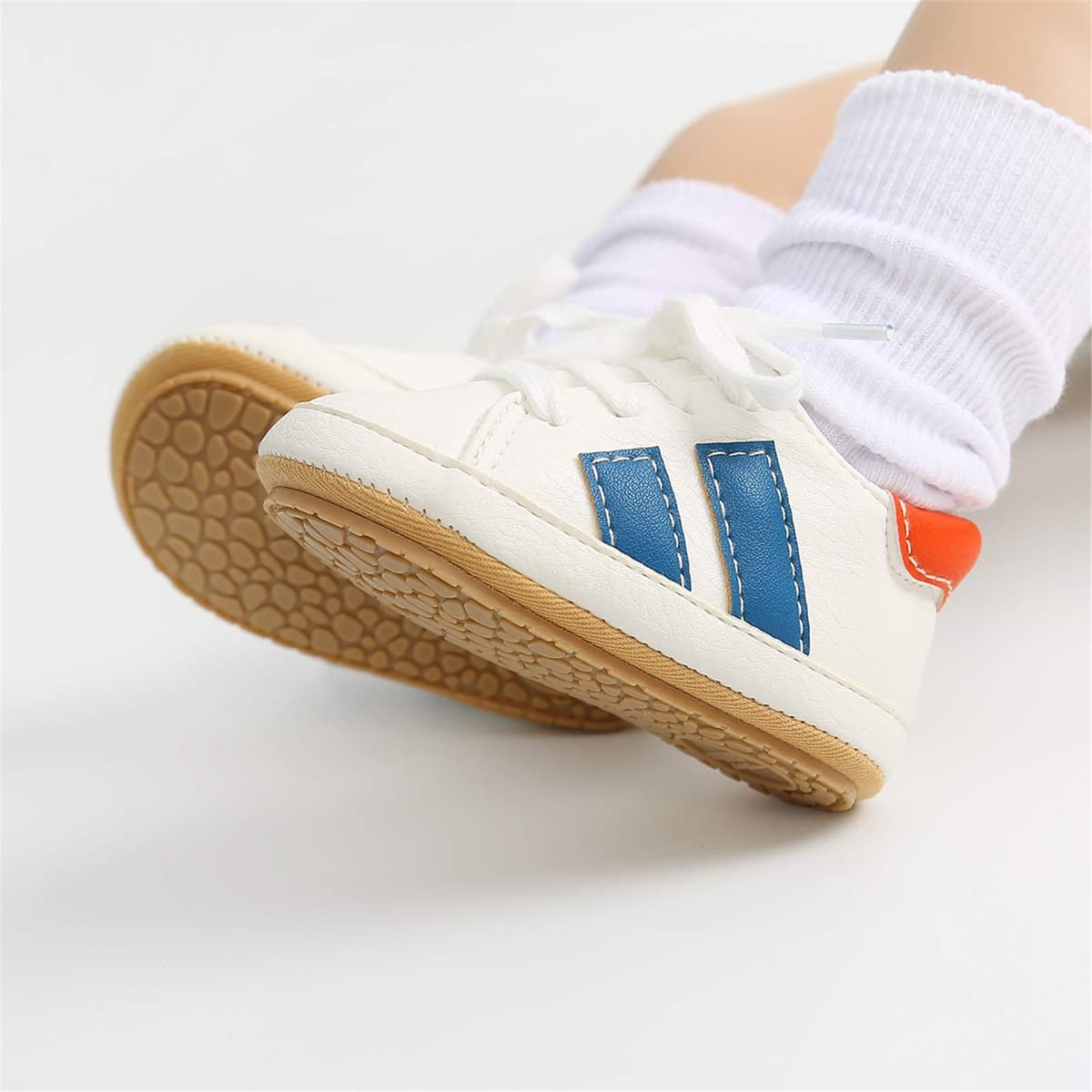 RVROVIC Baby Boys Girls Sneakers Anti-Slip Oxford Loafer Flats Infant Toddler PU Leather Soft Sole Baby Shoes — view 4