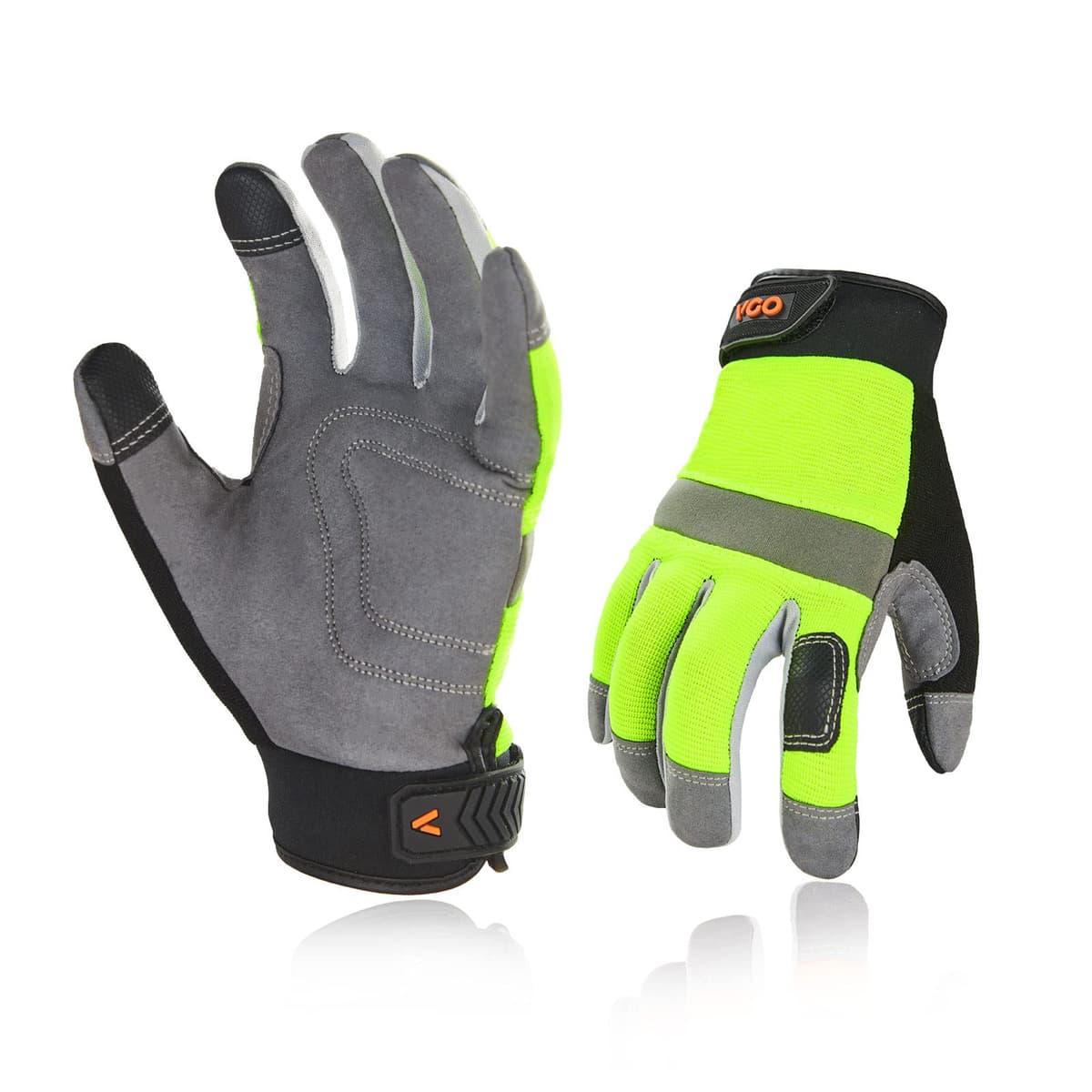 Vgo... 1-Pair -4℉ or above Thinsulate C100 Lined High Dexterity Touchscreen Synthetic Leather Winter Warm Work Gloves, Waterproof Insert (XL,Black,SL8777FW) — view 26