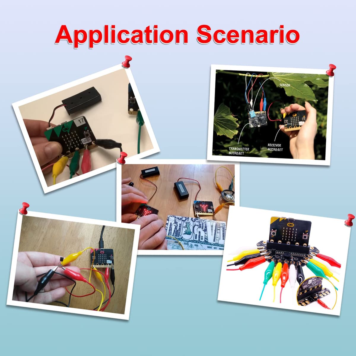 KEYESTUDIO Kit de Inicio básico para BBC Micro bit V2.2, programación gráfica, brújula Bluetooth integrada, detección de Movimiento, codificación de Pantalla LED para Adolescentes — view 3