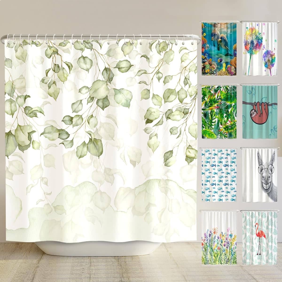 arteneur® - Cortina de Ducha 180x200 - Cortina de Baño Antimoho de Tela, Impermeable, Lavable y Opaco con Dobladillo Ponderado y Anillas (Tabla Periódica Española) — view 114
