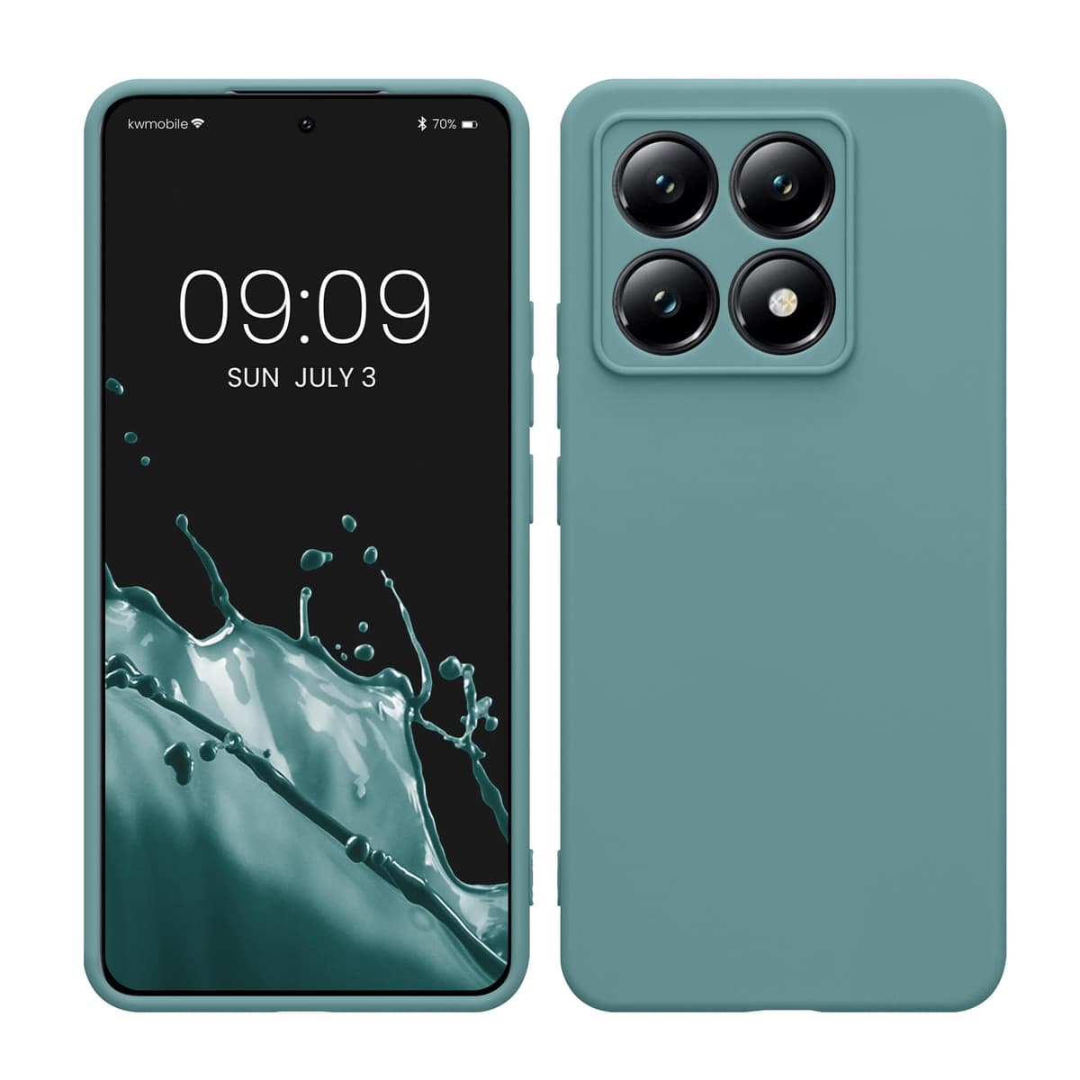 kwmobile Carcasa Compatible con Xiaomi Redmi Note 14 Pro 5G / Poco X7 Funda - Funda Ultrafina de TPU con Bordes elevados - Lavanda Metalizado — view 271