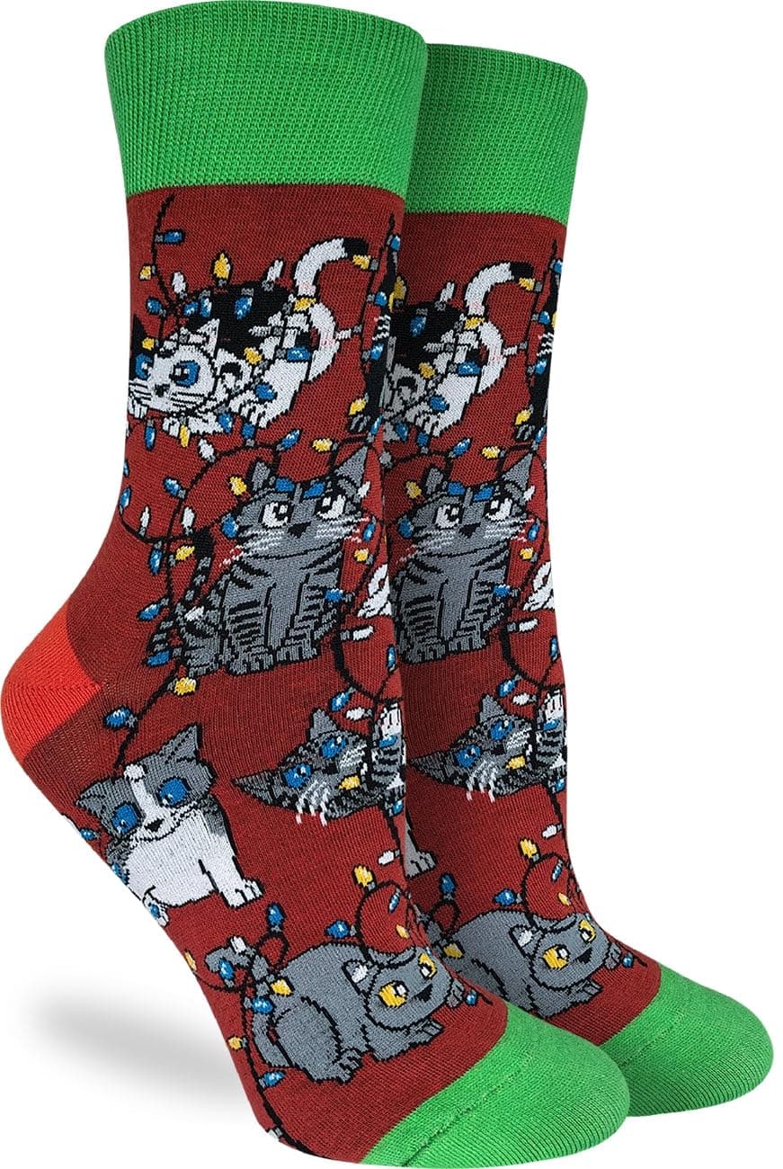 Good Luck Sock Women's Floral Dinosaurs Socks, Shoe Size 5-9 — view 263