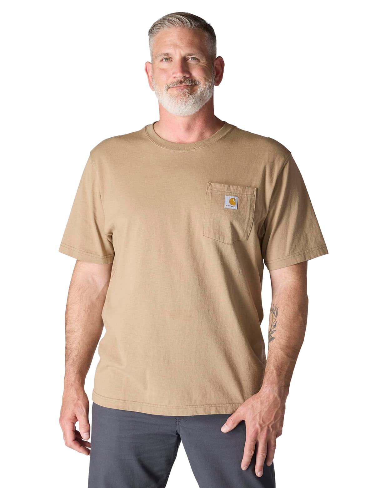 Carhartt Mens Loose Fit Heavyweight Short-Sleeve Pocket T-Shirt (Also Available in Big & Tall) CloseoutWork Utility T-Shirt — view 79