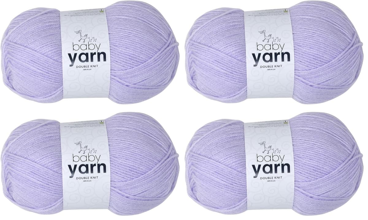Korbond DK Beige Yarn - 100g Acrylic Wool - Lightweight, Hypoallergenic & Durable Double Knit Crochet Yarn Knitting Wool (290m Total) — view 23