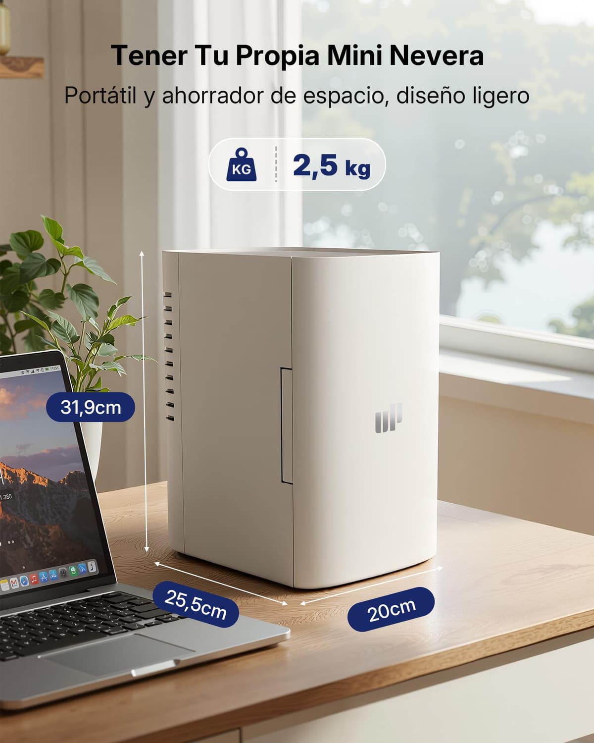 Upstreman Mini Nevera 13 litros, 12V 220V Fridge Portatil para Habitacion Oficina Coche Caravanas Camping, Función Enfriamiento y Calentamiento, para Skincare Red Bull Cosmeticos Coca Cola, TR13 — view 3