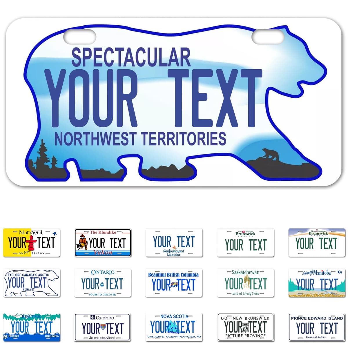 Alberta License Plate, 6"×12" Custom License Plate — view 9