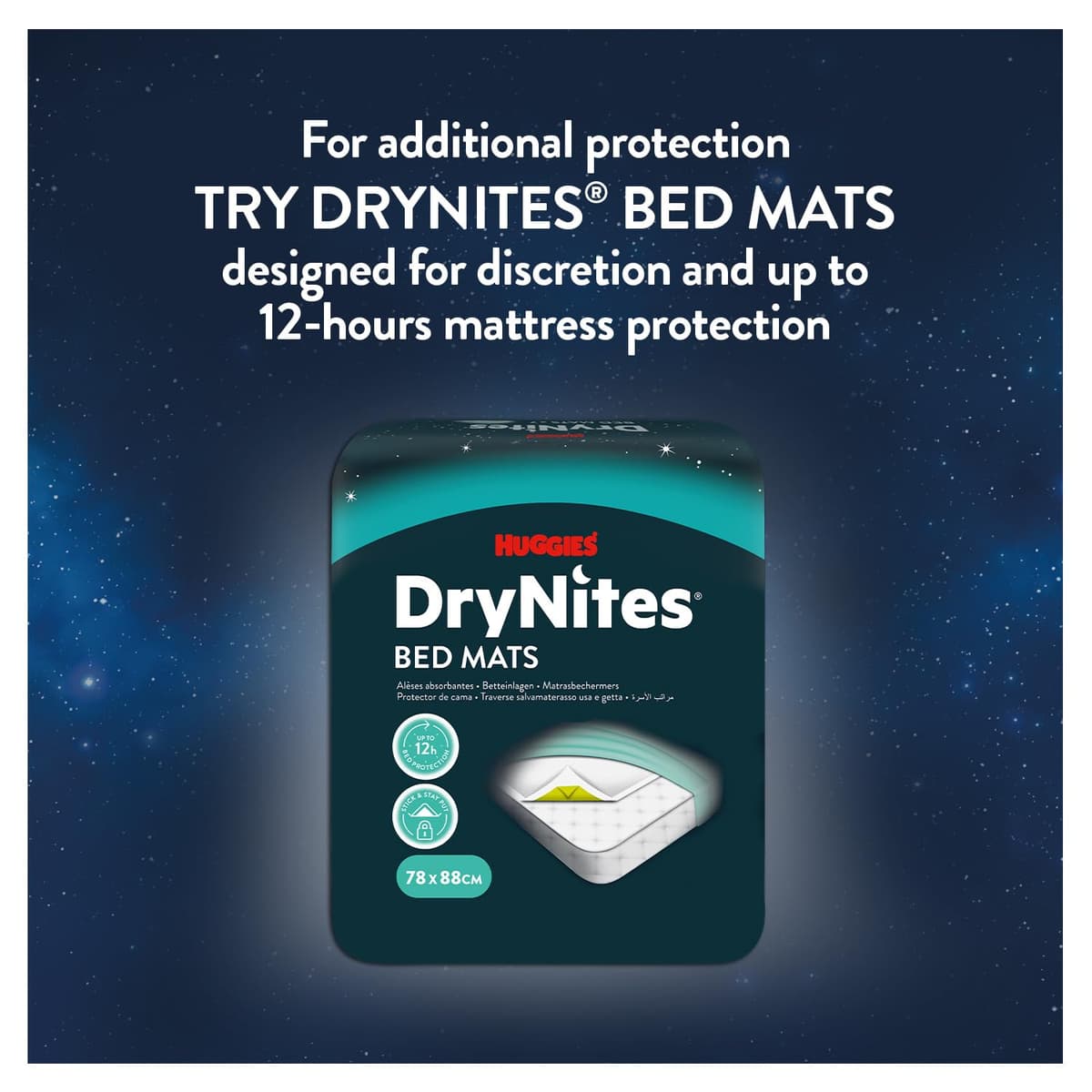 HUGGIES DryNites Pyjama Pants, Girl's 4-7 Years (17-30KG), 30 x Bedwetting Pants, Up to 100% Leak Free Nights — view 8