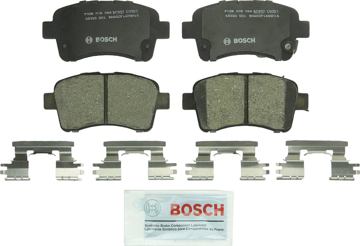 Bosch BC914 QuietCast Premium Ceramic Disc Brake Pad Set For: Acura ILX; Honda Accord, Civic, CR-V, Element, Fit, Front — view 28
