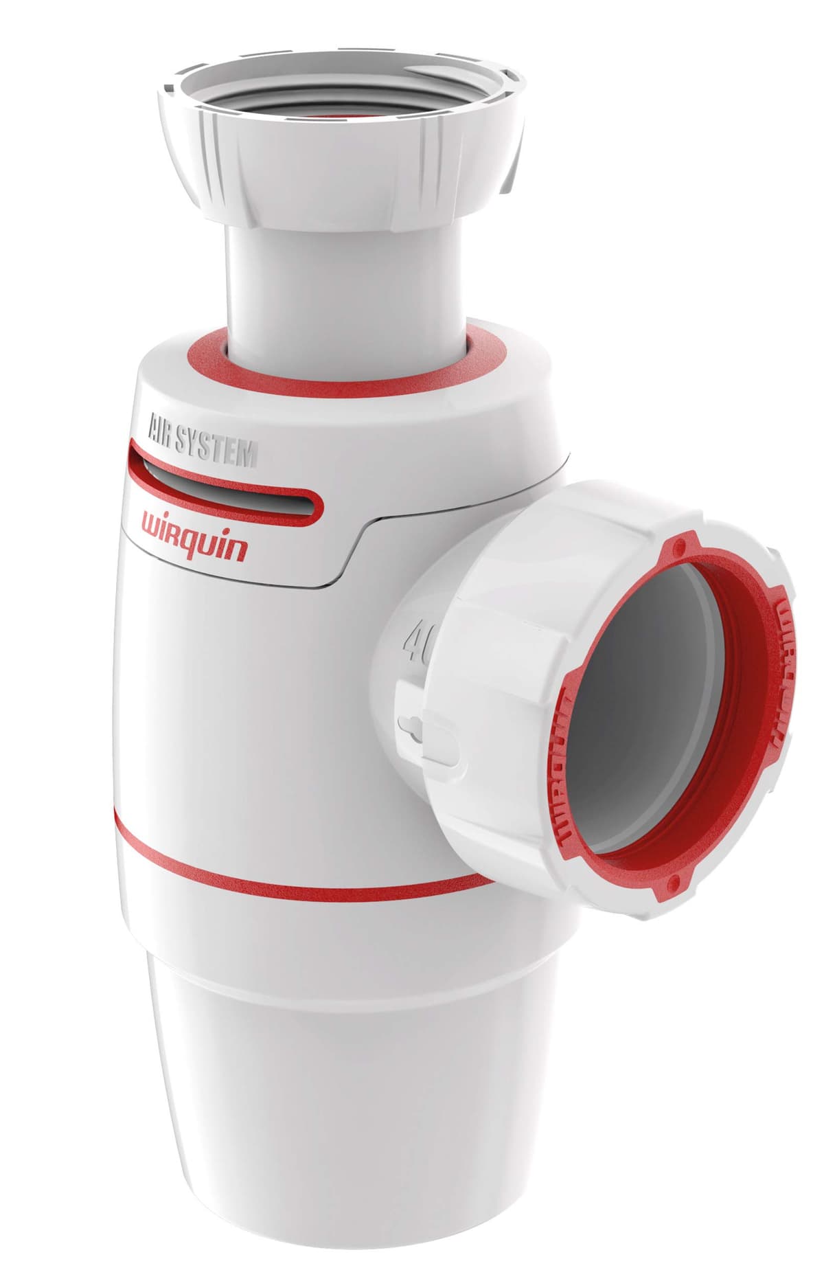 Wirquin D40 30722160 Neo Air - Sifón para lavabo, diámetro 40, color blanco