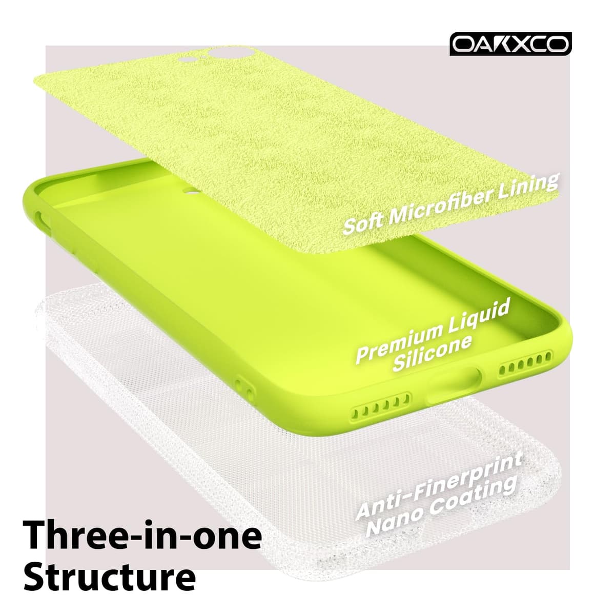 oakxco for iPhone 17 Pro Max Phone Case Liquid Silicone, Cute Thin Slim Grip Soft Rubber Gel for Women Men, Smooth Matte TPU Plain Solid Color Girly Simple Case with Camera Cover, Light Pink — view 1484