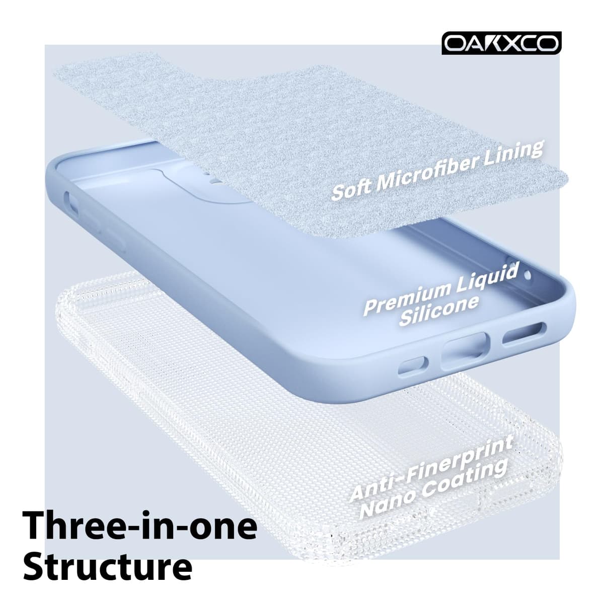 oakxco for iPhone 17 Pro Max Phone Case Liquid Silicone, Cute Thin Slim Grip Soft Rubber Gel for Women Men, Smooth Matte TPU Plain Solid Color Girly Simple Case with Camera Cover, Light Pink — view 212