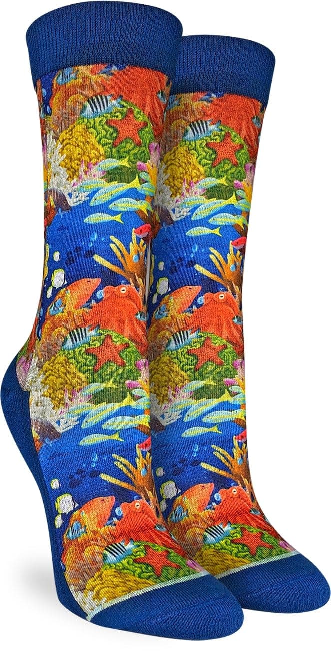 Good Luck Sock Women's Floral Dinosaurs Socks, Shoe Size 5-9 — view 130