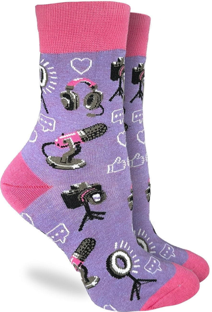 Good Luck Sock Women's Floral Dinosaurs Socks, Shoe Size 5-9 — view 128