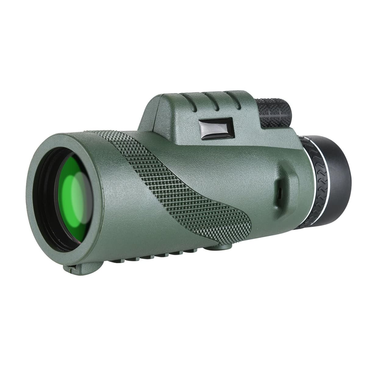 10x50 High Powered Monocular Telescope, Compact Non-Slip Portable Monocular for Bird Watching, Camping, Hiking, Travel, Concerts and Outdoor Viewing（Green） — view 2