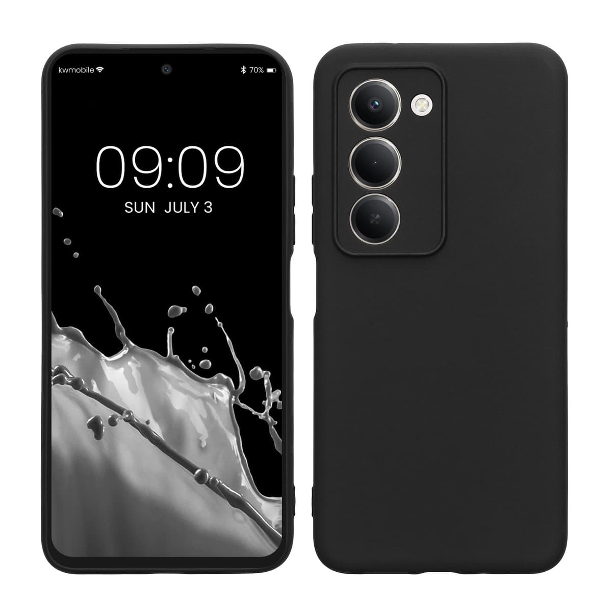 kwmobile Carcasa Compatible con Xiaomi Redmi Note 14 Pro 5G / Poco X7 Funda - Funda Ultrafina de TPU con Bordes elevados - Lavanda Metalizado — view 263