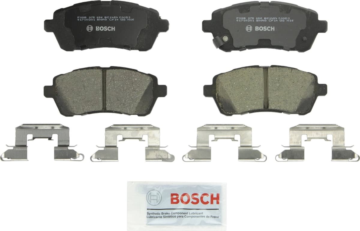 Bosch BC914 QuietCast Premium Ceramic Disc Brake Pad Set For: Acura ILX; Honda Accord, Civic, CR-V, Element, Fit, Front — view 40