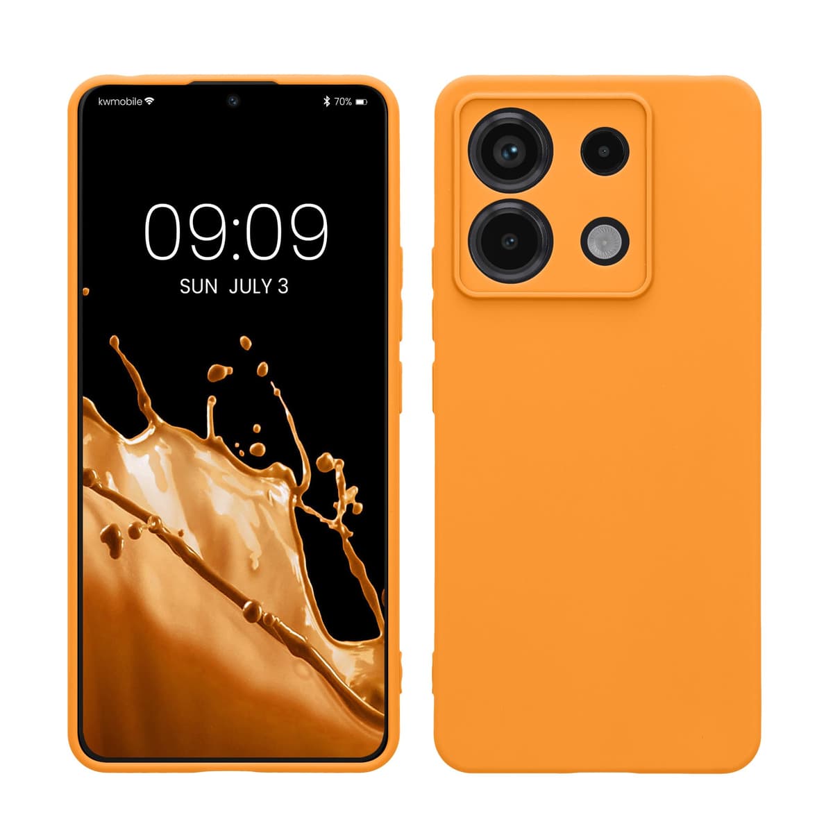 kwmobile Carcasa Compatible con Xiaomi Redmi Note 14 Pro 5G / Poco X7 Funda - Funda Ultrafina de TPU con Bordes elevados - Lavanda Metalizado — view 320