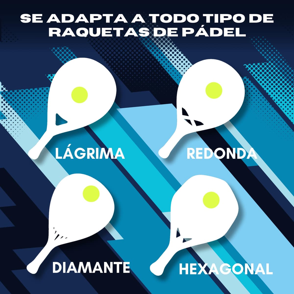Protector Transparente Rugoso para Pala de Pádel - Cinta Protectora Multigranulada de Silicona — view 6