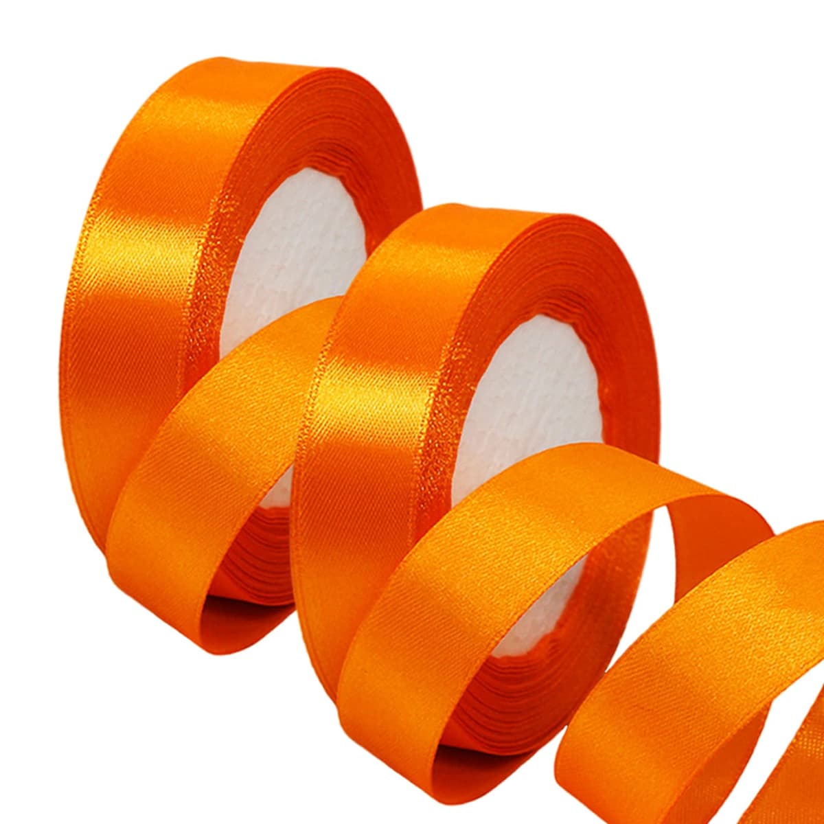40mm Wide White Ribbon Thick Wedding Car Ribbon 22m, 1.5 inch Thick White Satin Ribbon for Gift Wrapping Wedding Car Christmas Birthday Cake Hair Bow Florist Bouquet Crafts Decorations — view 27